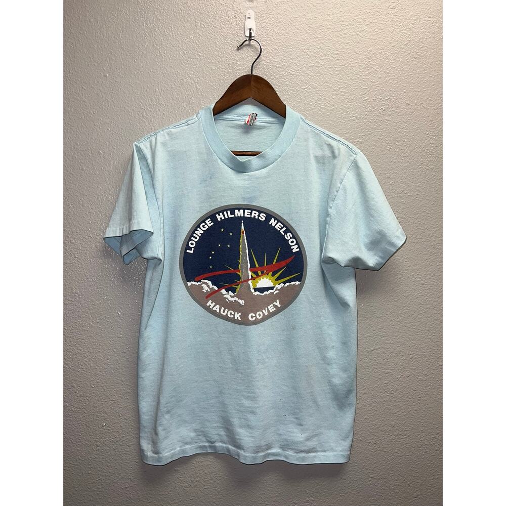 Vintage Nasa Discovery Shirt Lounge Hilmers Nelson Hauck Covey Tee 80s Medium